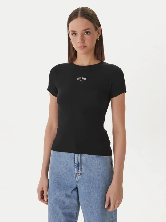 Zdjęcie produktu Guess Jeans T-Shirt W6GPZ3 KA0H1 Czarny Slim Fit