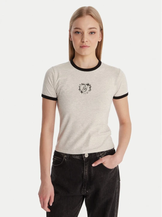 Zdjęcie produktu Guess Jeans T-Shirt W6RI16 J1314 Szary Classic Fit