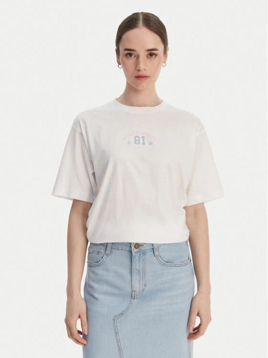Zdjęcie produktu Guess Jeans T-Shirt W6RI20 K8HM0 Biały Oversize