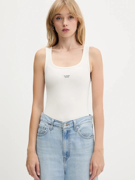 Zdjęcie produktu Guess Jeans top beżowy