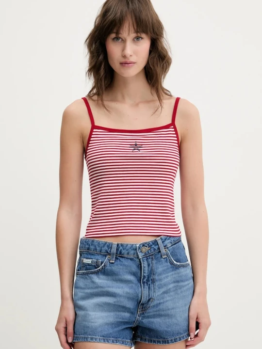 Zdjęcie produktu Guess Jeans top bordowy