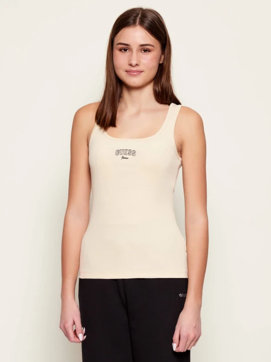 Zdjęcie produktu Guess Jeans Top | Slim Fit beżowy