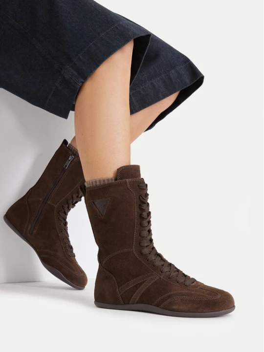 Zdjęcie produktu Guess Jeans Trzewiki EO-GUJ0316 Brązowy