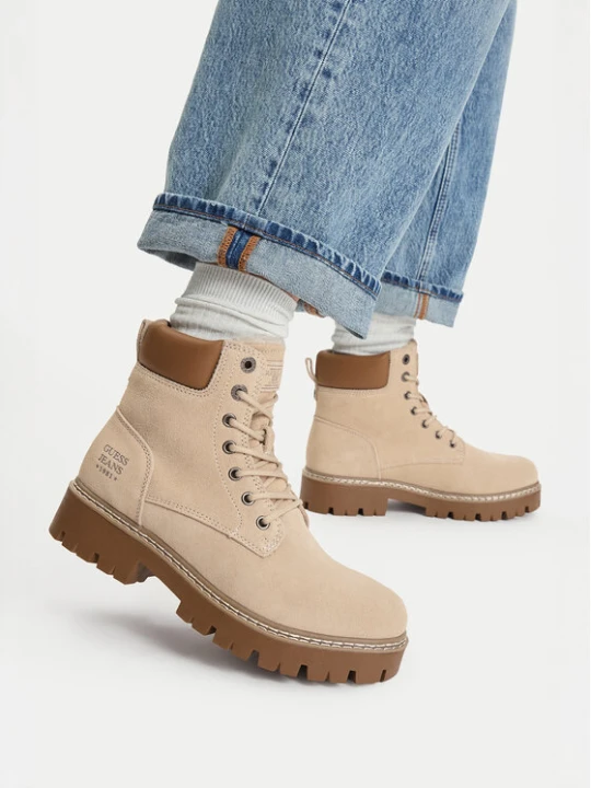Zdjęcie produktu Guess Jeans Trzewiki EO-V12-1303 Beżowy