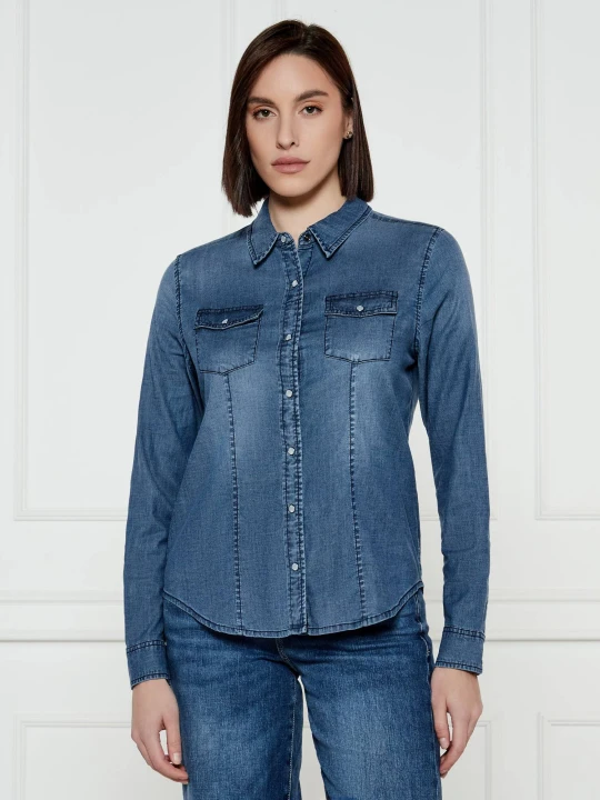 Zdjęcie produktu GUESS Jeansowa koszula Kendall | Regular Fit niebieski