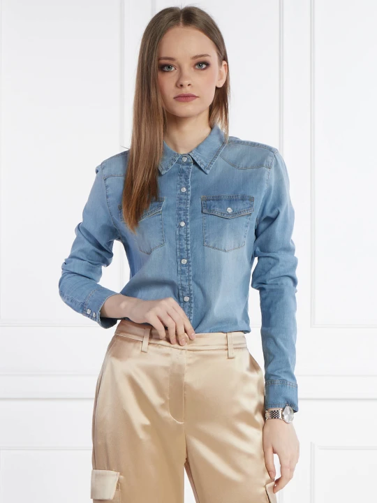 Zdjęcie produktu GUESS Jeansowa koszula | Slim Fit niebieski