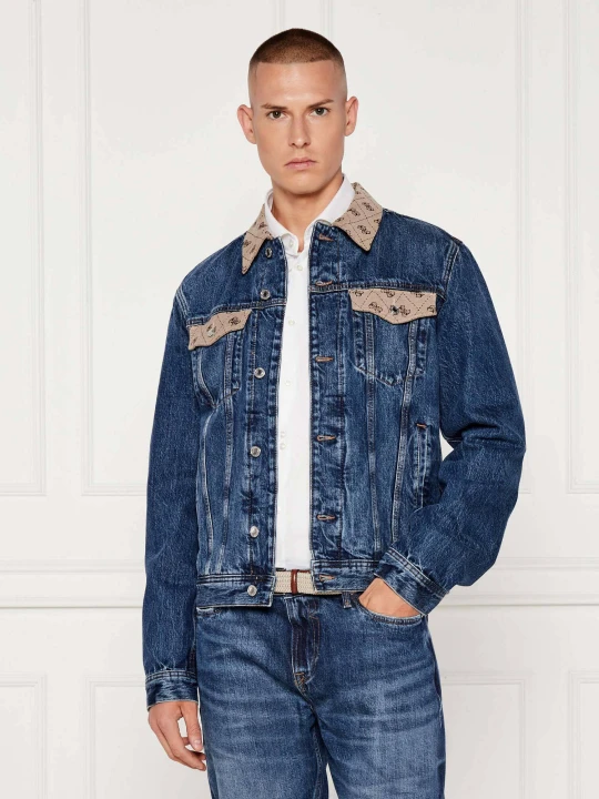 Zdjęcie produktu GUESS Jeansowa kurtka DILLON | Regular Fit granatowy