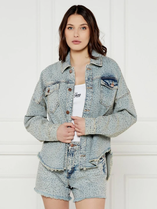 Zdjęcie produktu GUESS Jeansowa kurtka | Regular Fit błękitny