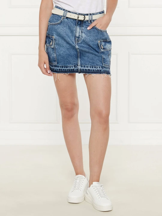 Zdjęcie produktu GUESS Jeansowa spódnica Vivette niebieski