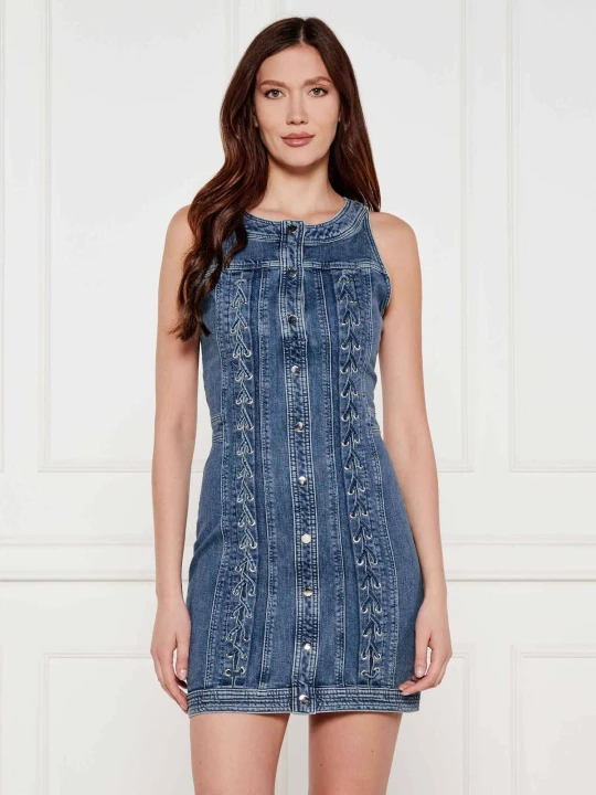 Zdjęcie produktu GUESS Jeansowa sukienka LISBETH niebieski