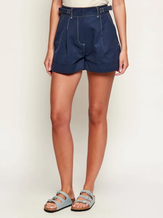 Zdjęcie produktu GUESS Jeansowe szorty CORELINE | Regular Fit granatowy