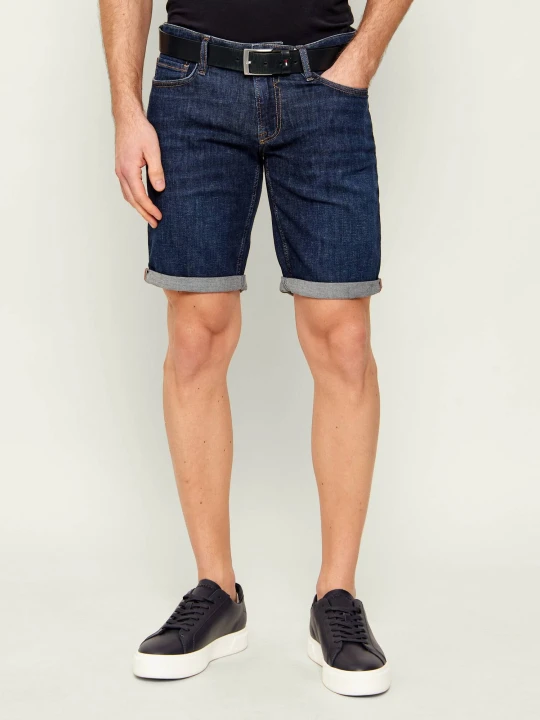Zdjęcie produktu GUESS Jeansowe szorty Sonny | Regular Fit | z dodatkiem lnu granatowy