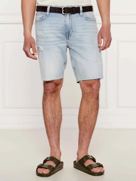 Zdjęcie produktu GUESS Jeansowe szorty WYATT | Regular Fit błękitny