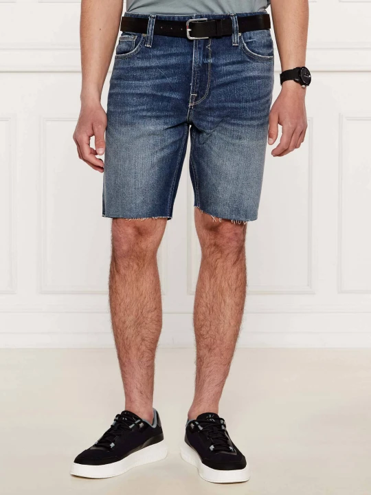 Zdjęcie produktu GUESS Jeansowe szorty WYATT | Regular Fit granatowy