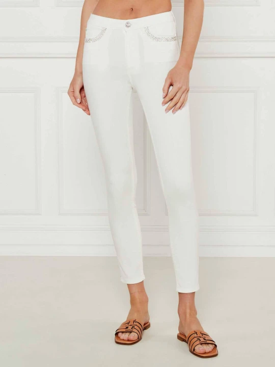 Zdjęcie produktu GUESS Jeansy 1981 | Skinny fit biały