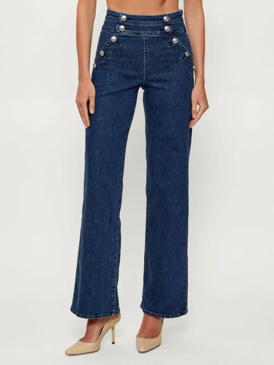 Zdjęcie produktu GUESS Jeansy ALINA | flare fit granatowy