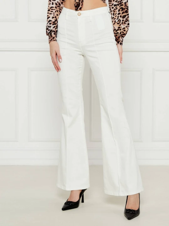 Zdjęcie produktu GUESS Jeansy AMANDA | flare fit biały