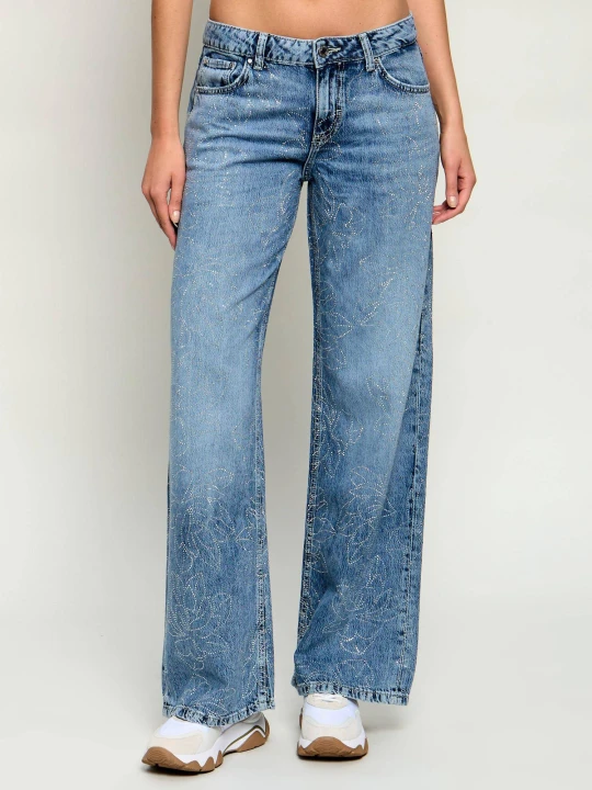 Zdjęcie produktu GUESS Jeansy Baggy | Relaxed fit | low rise niebieski