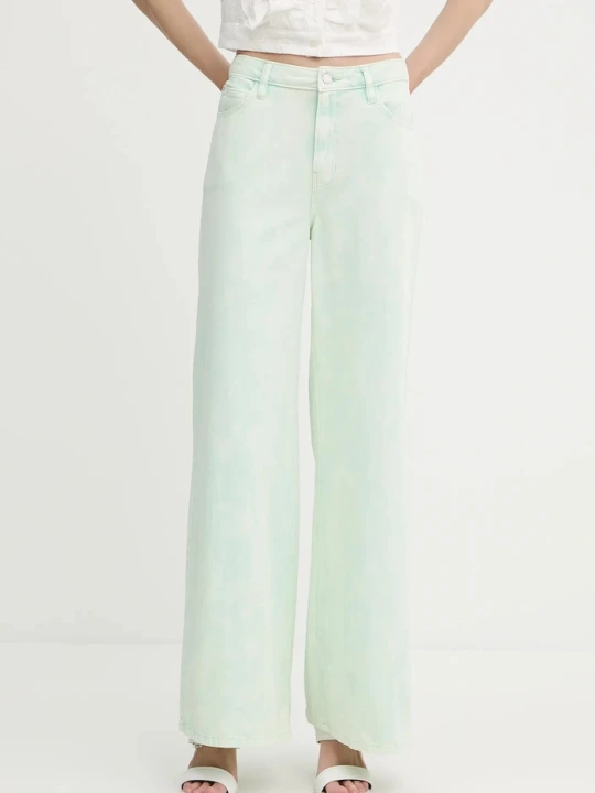 Zdjęcie produktu Guess jeansy bawełniane BELLFLOWER zielony