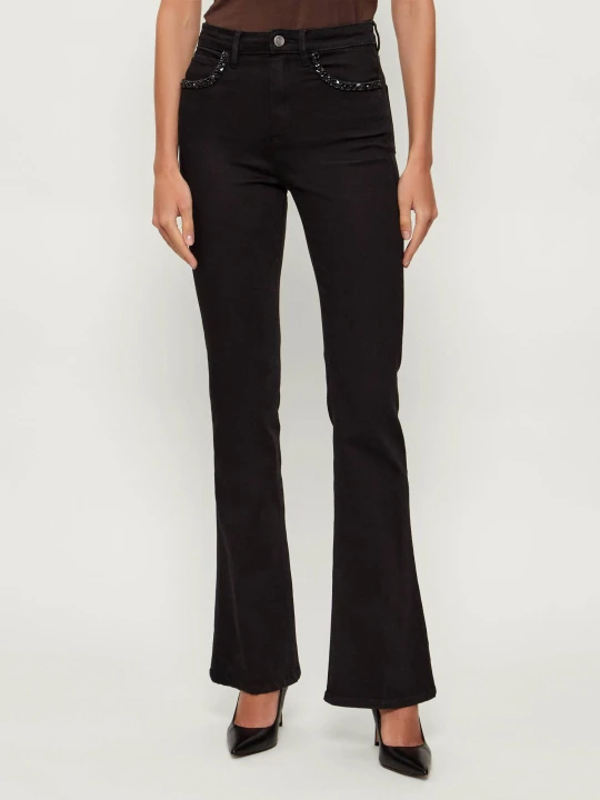 Zdjęcie produktu GUESS Jeansy BELLE | flare fit czarny