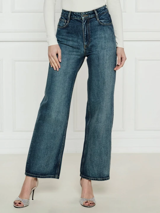Zdjęcie produktu GUESS Jeansy Clair | flare fit | high waist granatowy