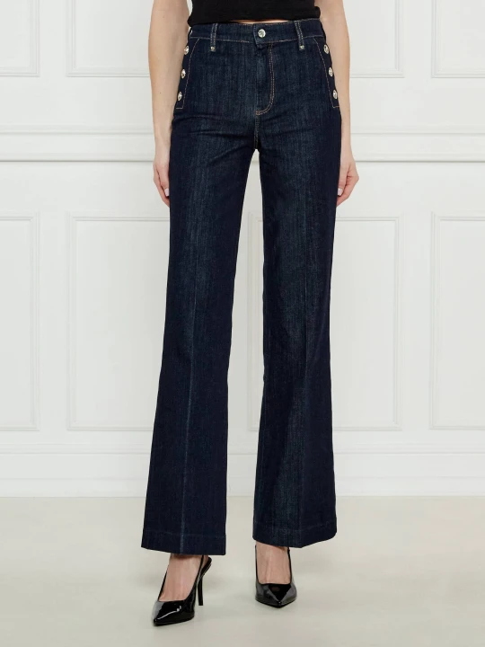 Zdjęcie produktu GUESS Jeansy Faye | flare fit granatowy