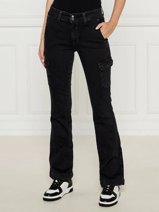 Zdjęcie produktu GUESS Jeansy | flare fit czarny