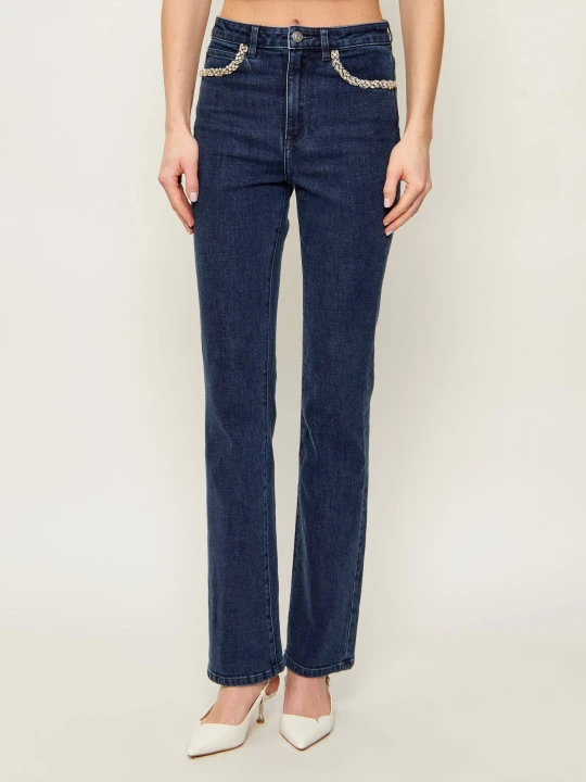 Zdjęcie produktu GUESS Jeansy | flare fit | high rise granatowy