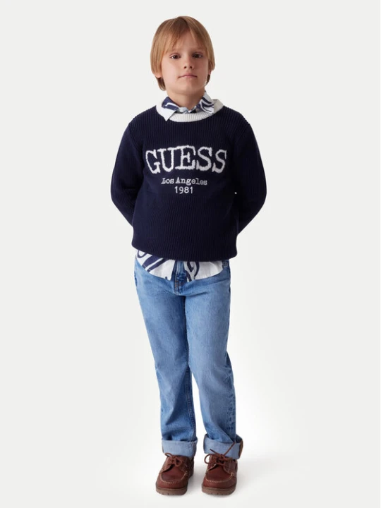 Zdjęcie produktu Guess Jeansy L6RA01 D58M2 Niebieski Straight Fit