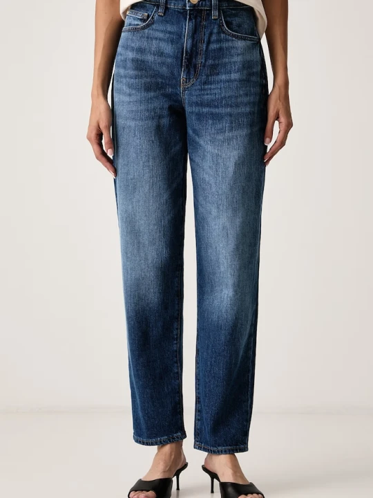 Zdjęcie produktu Guess jeansy mom fit damskie NEW MOM granatowy