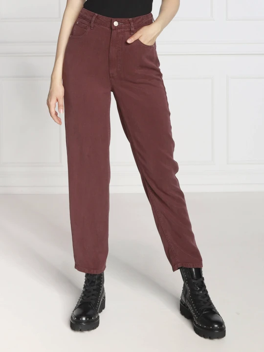 Zdjęcie produktu GUESS Jeansy MOM JEAN | Mom Fit bordowy