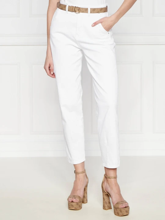 Zdjęcie produktu GUESS Jeansy NEW ANDREA BARREL | Relaxed fit biały