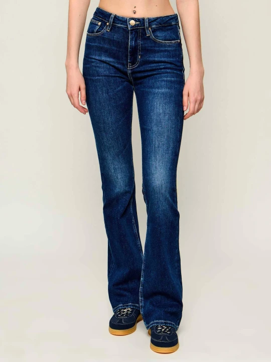 Zdjęcie produktu GUESS Jeansy SEXY | flare fit | z dodatkiem kaszmiru niebieski