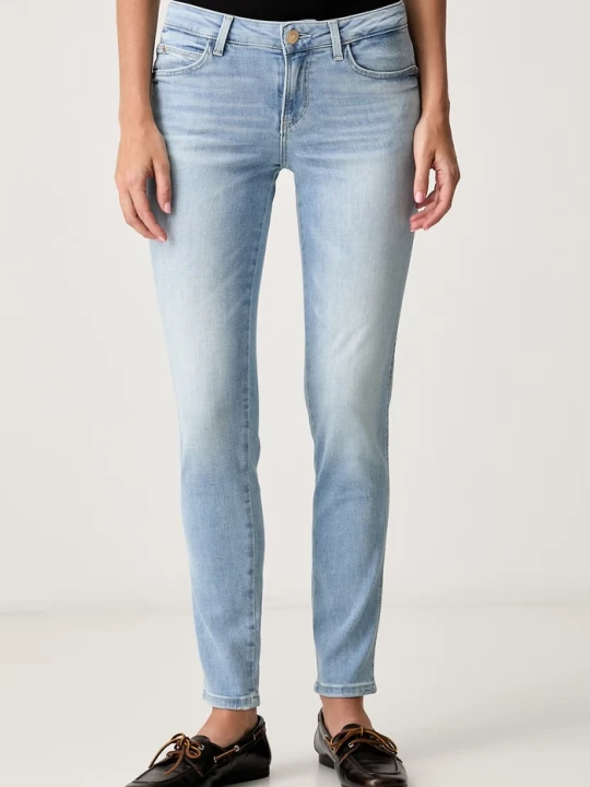 Zdjęcie produktu Guess jeansy skinny damskie CURVE X niebieski