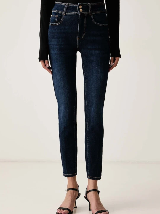 Zdjęcie produktu Guess jeansy skinny damskie SHAPE UP granatowy