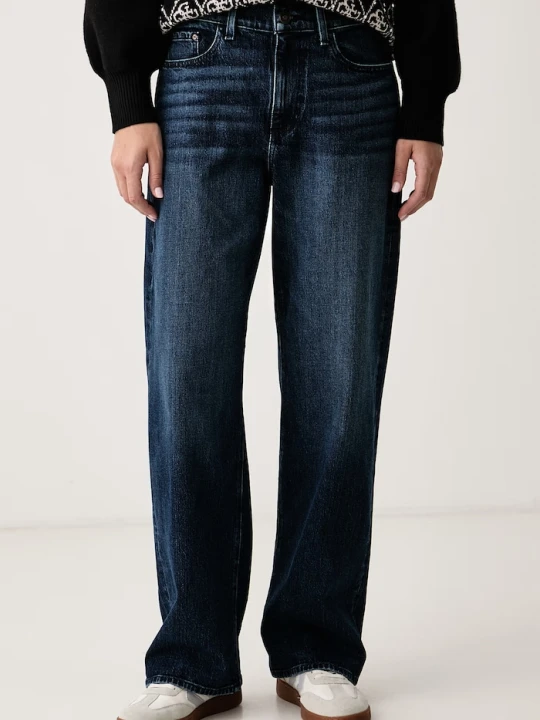 Zdjęcie produktu Guess jeansy slouchy damskie granatowy
