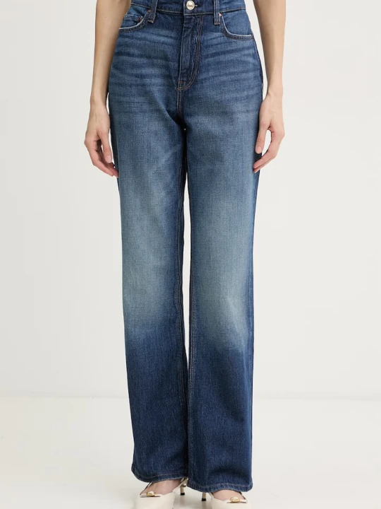 Zdjęcie produktu Guess jeansy straight damskie granatowy