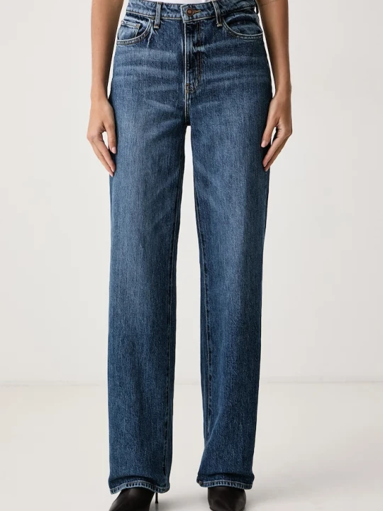 Zdjęcie produktu Guess jeansy straight damskie granatowy