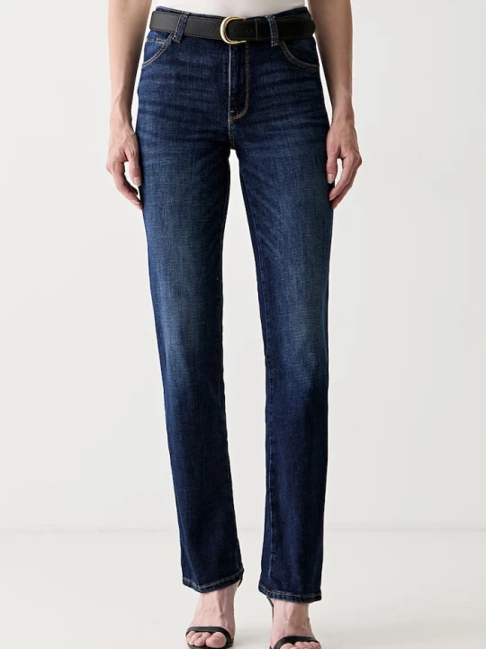 Zdjęcie produktu Guess jeansy straight damskie SEXY STRAIGHT granatowy