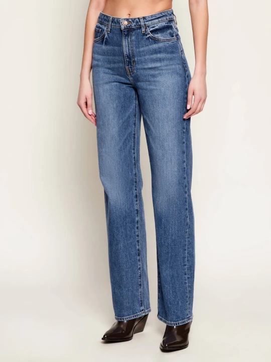Zdjęcie produktu GUESS Jeansy | Straight fit | high rise granatowy