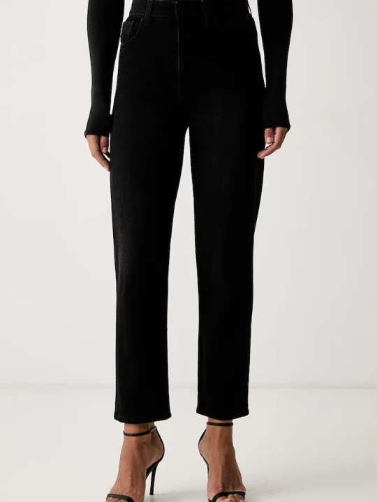 Zdjęcie produktu Guess jeansy tapered damskie NEW MOM czarny