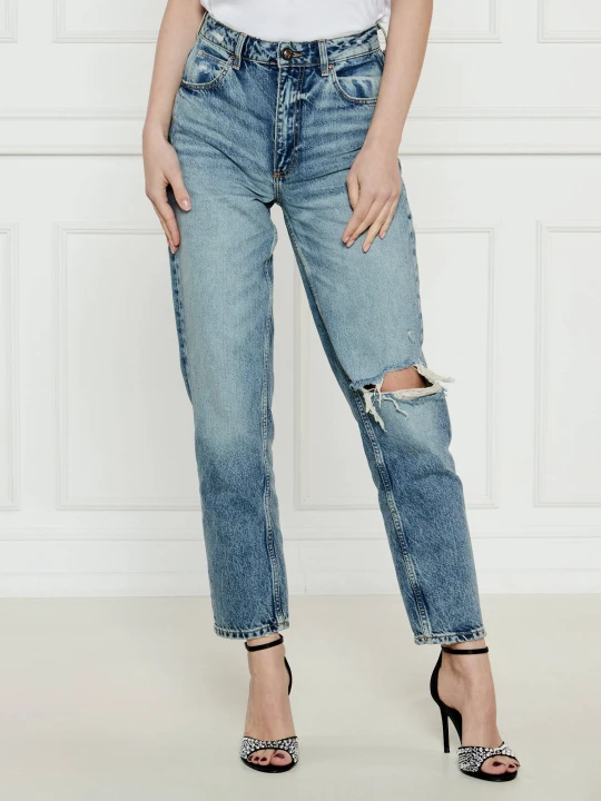 Zdjęcie produktu GUESS Jeansy | Tapered fit | high waist niebieski