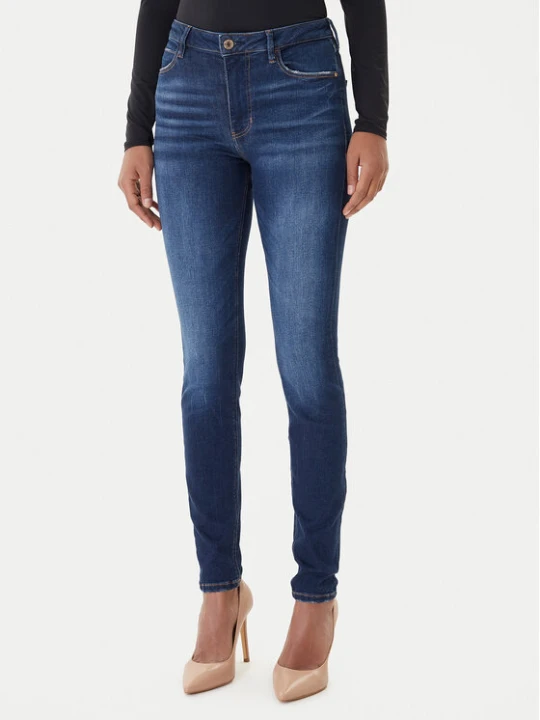 Zdjęcie produktu Guess Jeansy W2YA46 D4Q03 Granatowy Skinny Fit