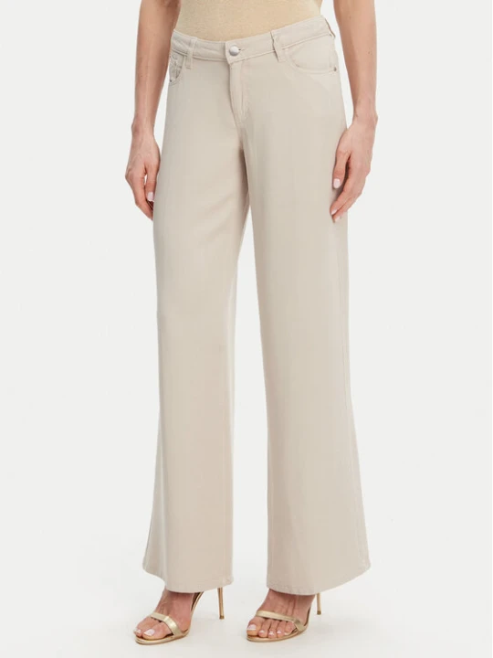 Zdjęcie produktu Guess Jeansy W4GA96 WDP85 Beżowy Wide Leg