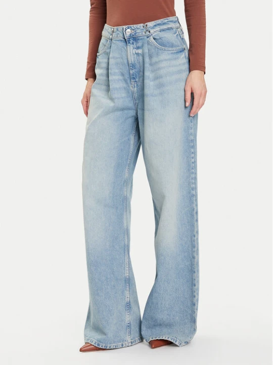 Zdjęcie produktu Guess Jeansy W5BA3T D0742 Niebieski Wide Leg