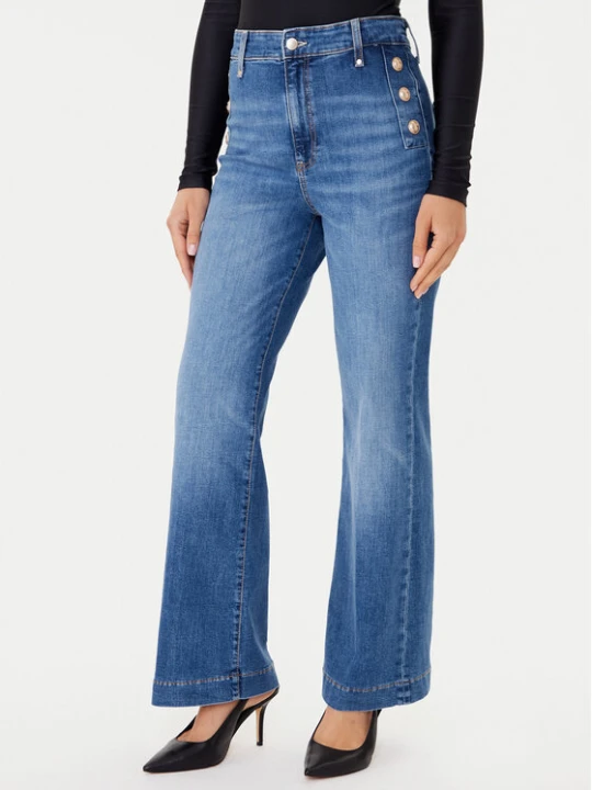 Zdjęcie produktu Guess Jeansy W5GA0P D5Q01 Niebieski Wide Leg