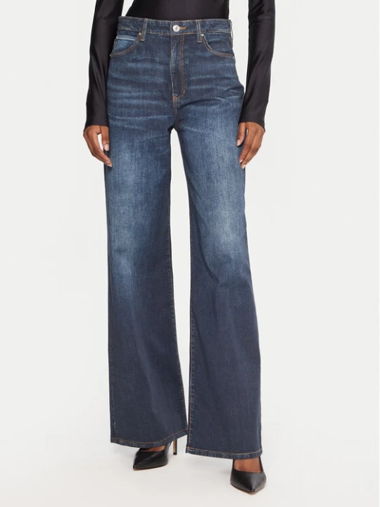 Zdjęcie produktu Guess Jeansy W5YA1A D0213 Granatowy Wide Leg