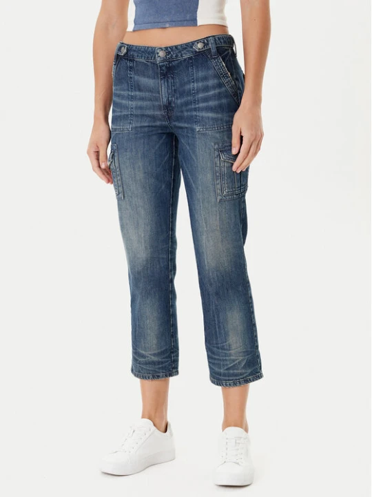 Zdjęcie produktu Guess Jeansy W5YA2D D5R0D Granatowy Straight Leg