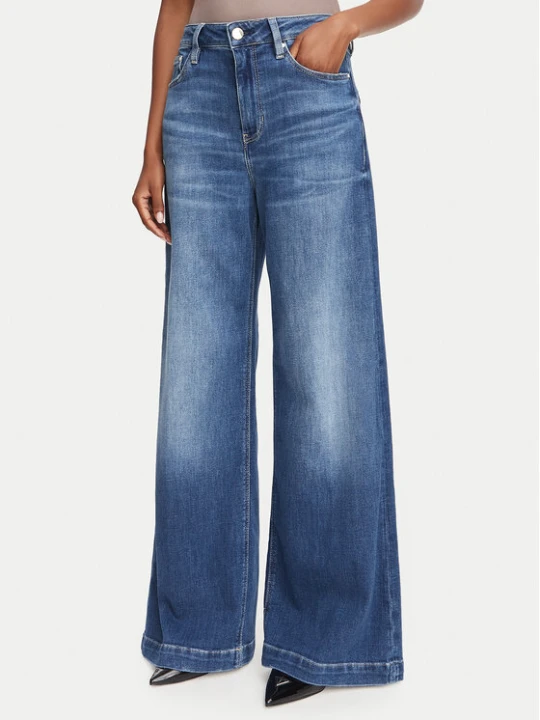 Zdjęcie produktu Guess Jeansy W6YAJG D1355 Niebieski Wide Leg