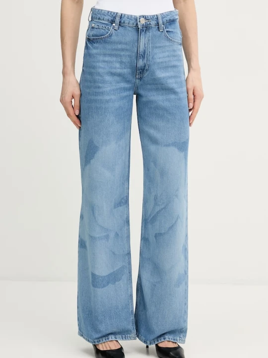 Zdjęcie produktu Guess jeansy wide leg damskie niebieski